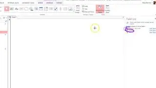 Creating a Blank Form in Access