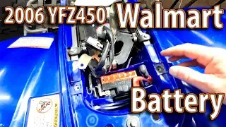How To - 2006 YFZ450 Walmart Battery (If you are in a pinch!)