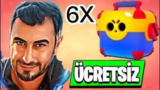 6 TANE BEDAVAAA MEGA KUTU AÇIYORUM! 😱 | BrawlStars CANLI 🔴