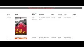 #django Read Data from Database Into HTML PART-1 #library management