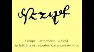 Généalogie Initiation à la Paléographie, enchaînements de lettres pour former un mot.wmv