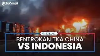 Bentrokan TKA China VS Indonesia, Sejumlah Alat Berat PT. GNI Mulai Dibakar Oleh Massa