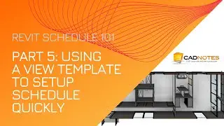 Using Revit View Template to Quickly Create a Schedule