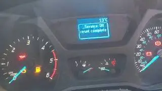 Ford transit service light reset