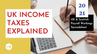 UK Tax Bands & Calculating Tax on Income via Spreadsheet (FY20/21)