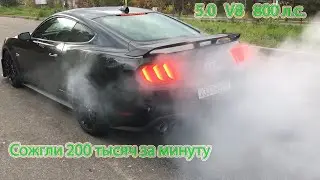 Сжег резину. Форд мустанг 5.0 выхлоп. Mustang 6.