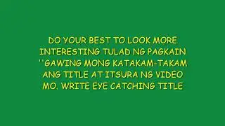 PANOORIN MO BAGO MAGING VLOGGER