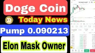 Dogecoin today new update Dogecoin price Crypto market Dogecoin Owner Elon mask pump live