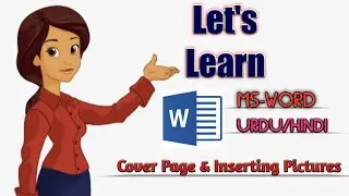 How to insert page break , insert cover page add picture in ms-word