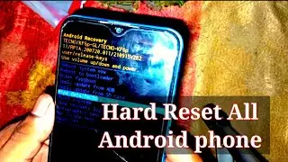 Hard Reset All Android tecno phone | Tecno phone unlock 🔓