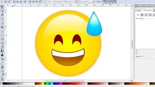 Inkscape Drawing Tutorial - How To Draw Simple Whatsapp Emoji Using Inkscape - 2