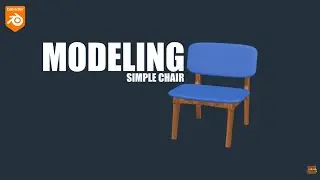 How to Model a Simple Chair and Texture It in Blender #tutorial #blender