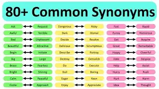 80+ COMMON SYNONYMS 📚