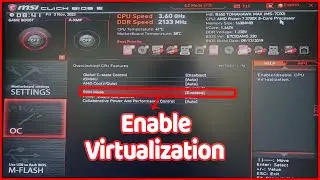 How To Enable Virtualization On MSI Mainboard/MSI BIOS In 2024