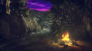 Cave Man Matte Painting Work