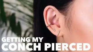GETTING MY CONCH PIERCED! Vlog + Aftercare/Pain