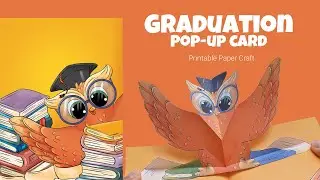 Graduation Owl pop-up card - easy to make