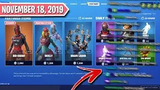 *NEW* REDKNIGHT & WAYPOINT RETURN! - Viewers React To Fortnite Item Shop [November 18th, 2019]