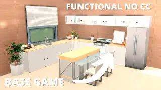 BASE GAME KITCHEN TUTORIAL  • NO CC NO MODS • Sims 4 Build Tutorial