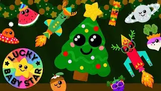 🥳Dancing Fruits & Vegetables Baby Sensory Festive Mixtape! 🚀 Space Rocket Fun 🌟