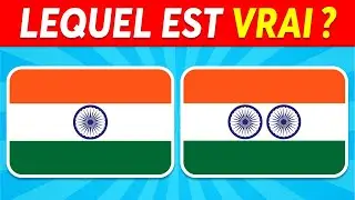 Devine le VRAI DRAPEAU...! 🚩🤔🌍 | Quiz 50 Drapeaux du Monde
