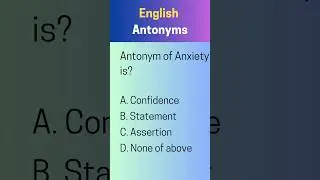 English Antonyms, Test your skills. #English #Vocabulary