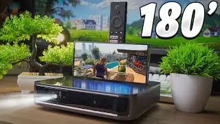 TRANSFORMEI meu CELULAR em 1 CONSOLE de 180 POLEGADAS!! Dangbei Atom