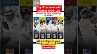fastest to 9000 Test runs #fastest9000runs