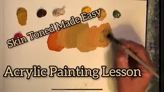 Acrylic painting Mixing skin tones acrylic