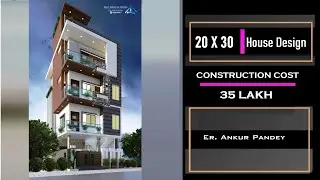20X30 Modern House Design in India  | Include Duplex House in 70 Gaj by Cent Creative Homes