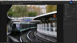 Effet de vitesse et rotation avec le flou de tracé de Photoshop