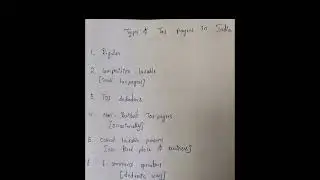 Types of tax payers in india - in tamil
