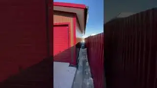 Обзор гаража из сэндвич панелей,  8х8 м. толщина панелей 100 мм 