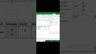 HOW TO INSERT SPINNER BUTTON IN EXCEL  #excel #exceltips #exceltutorial #exceltricks #shorts