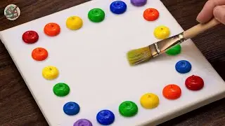 Easy Acrylic Painting Technique｜Waterfall That Falls Out Of The Frame Acrylic Painting｜Step By Step