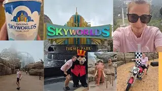 Universal style theme park on top of a mountain!