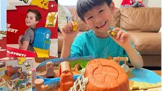Unboxing Pokemon Carry Case Battle Desert Playset
