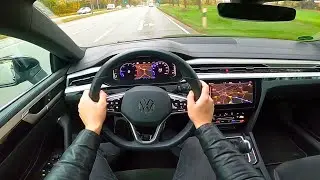 2023 VW Arteon Shooting Brake R Line 2.0 tdi - review and pov test drive 