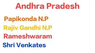 Important national parks || Andhra Pradesh important national parks for all competitive exams