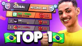 TOP 1 BR EM UM DIA! DOMINEI O TOP BR NO BRAWL STARS!