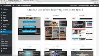 Master | install Demo Content