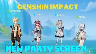 Genshin Impact New party screen All City background screen