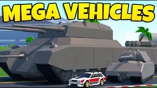 🔴CAR CRUSHERS 2 UPDATE 62 *MEGA VEHICLES* | LIVE ROBUX GIVEAWAYS💸