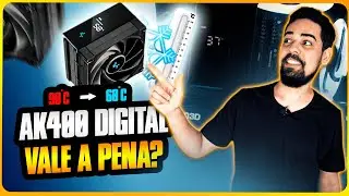 DEEPCOOl AK400 DIGITAL UNBOXING | TESTE | INSTALAÇAO E REVIEW VALE A PENA?