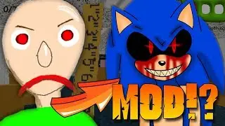 BALDI TURNS INTO SONIC.EXE | Baldi's Basics in Education and Learning