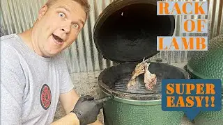 Parmesan Encrusted Rack of LAMB  EASY and FAST! Big Green Egg