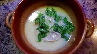 Чихиртма из курицы. Грузинская кухня.