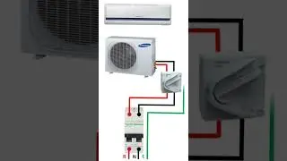 Split AC wiring control #shorts #youtubeshorts #video #ac #viral #wiring