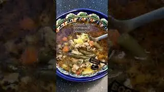 Мясной суп со стручковой фасолью