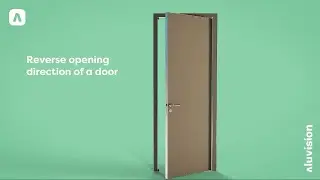 Reverse opening direction of a door